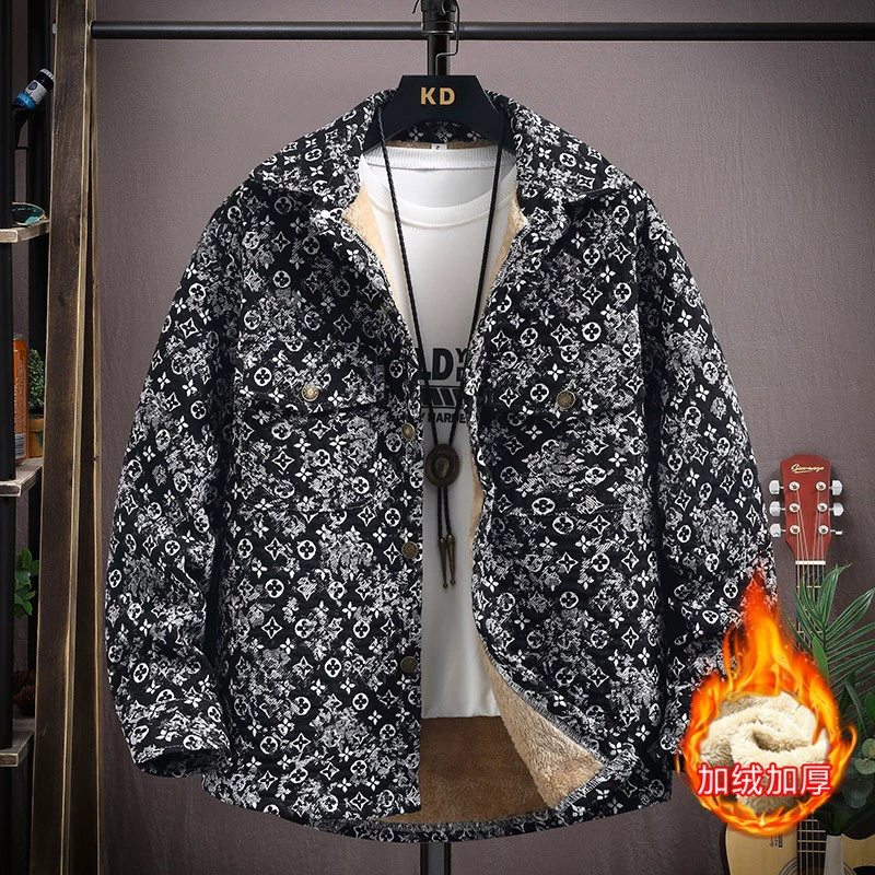 Spring retro ethnic shirt, jacket, ethnic style, increased thickness, oversize