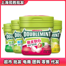 箭牌糖果绿箭口香糖脆皮软心薄荷糖80g瓶装葡萄柠檬