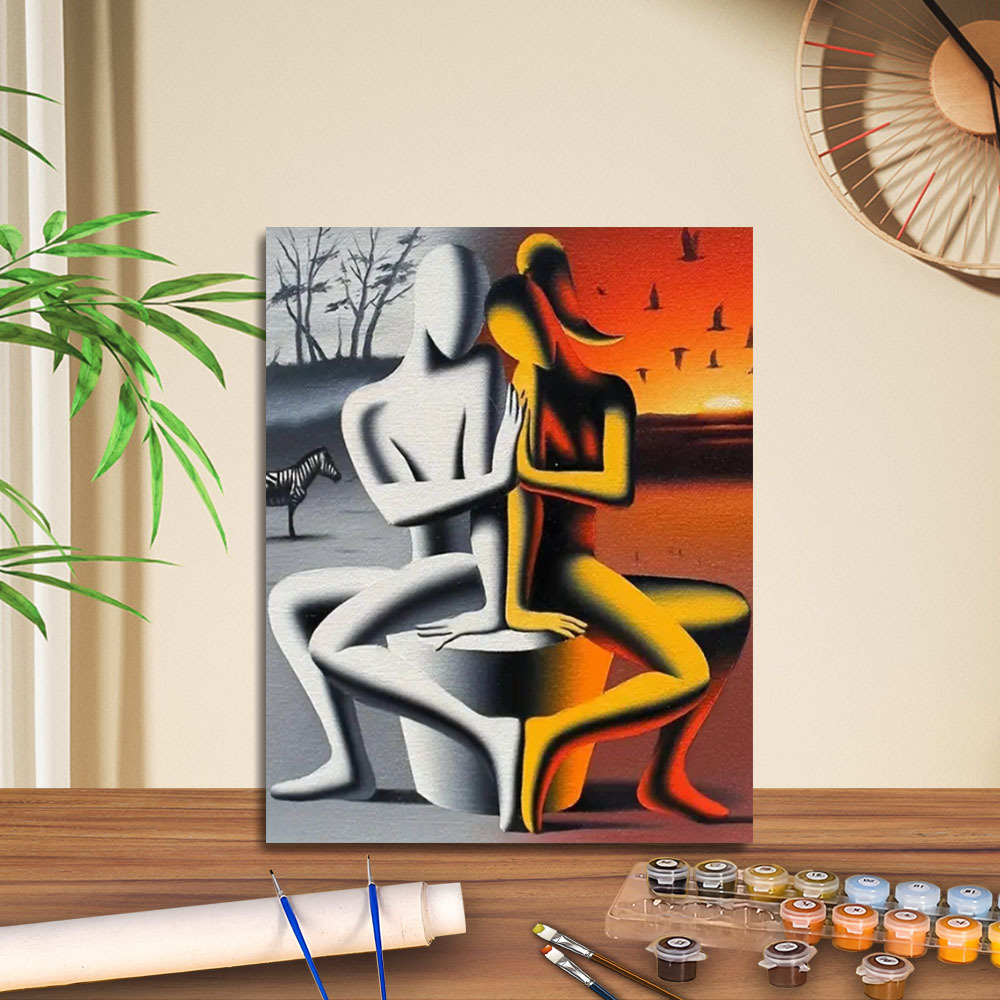 Transfronterizo jitdiy agente de pintura al óleo digital fabricantes al por mayor artesanal amazon pintura al óleo decorativa barraca de relleno