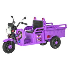 儿童电动汽车小孩遥控三轮车可充电双人可坐童车3-8岁带斗工程车