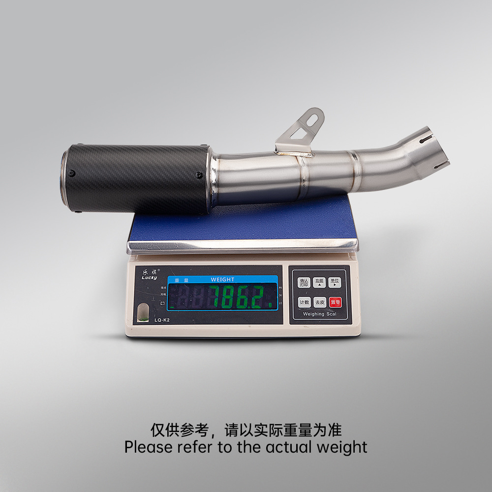 Motorcycle Exhaust Pipe Modification Suitable for Rsv4 Titanium Alloy Integrated Mid-Tail Section Silencer, Non-Destructive Installation