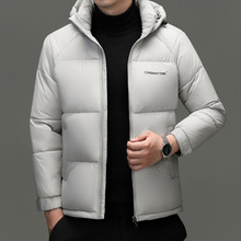男连帽可拆棉衣2025冬季新款中年人棉服加厚保暖棉袄爸爸装外套