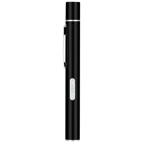 Charging flashlight, dual light source flashlight (yellow light and white light) oral light LED stainless steel charging pupil pen