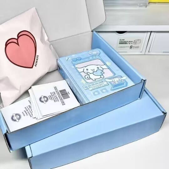 特硬飞机盒ins风小卡出卡快递打包快递盒穿戴甲纸盒装礼物盒