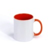 Custom 11oz color handle hot hand -transfacation ceramic cup blank printing picture heat sublimation consumables Mark cup crazy purchase