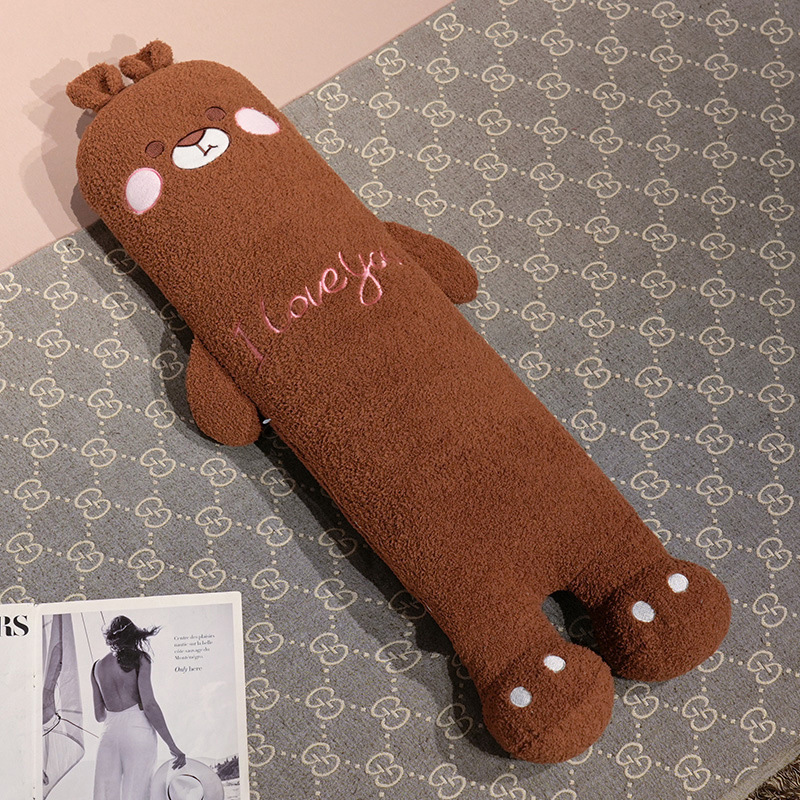 Confesión almohada larga osos juguetes de peluche muñeca de dormir lindo conejo muñeca de tela regalo de cumpleaños para niños mujeres image 4