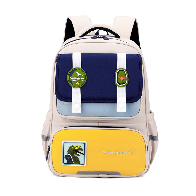 Mochila de pescado natural para niños 1 - 3 grados para reducir la carga, mochila escolar ligera de gran capacidad para niños de primer grado
