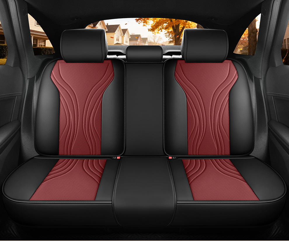 New foreign trade model Nappa leather car seat cushion wholesale, suitable for all seasons, perforated and breathable, full-cover car seat cushion and seat cover