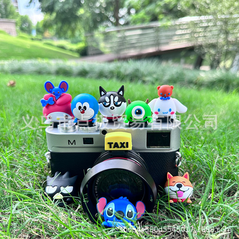 Cartoon Doll camera micro SLR flash hot shoe cover coolomi big ears dog black cat Mickey ni fur ball Ding