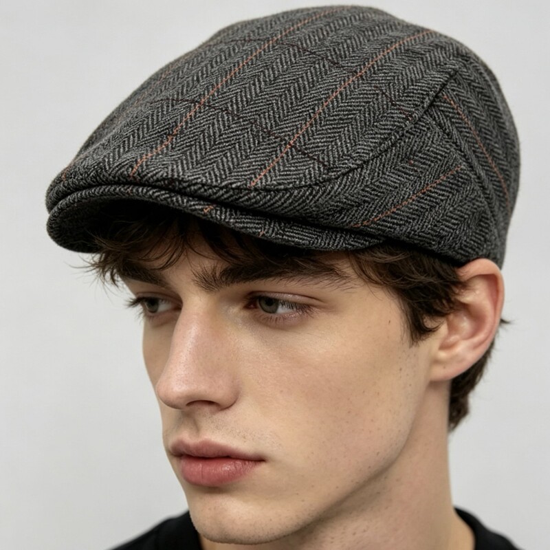 Dad's Casual Duckbill Cap, Spring and Autumn Middle-Aged Men's Hat, Middle-Aged Men's Autumn and Winter Warm Forward Cap Dad's Casual Duckbill Cap, Spring and Autumn Middle-Aged Men's Hat, Middle-Aged Men's Autumn and Winter Warm Forward Cap