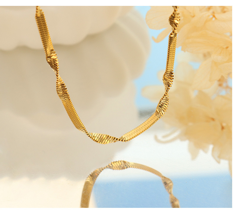 Simple Style Geometric Titanium Steel Plating Bracelets Necklace