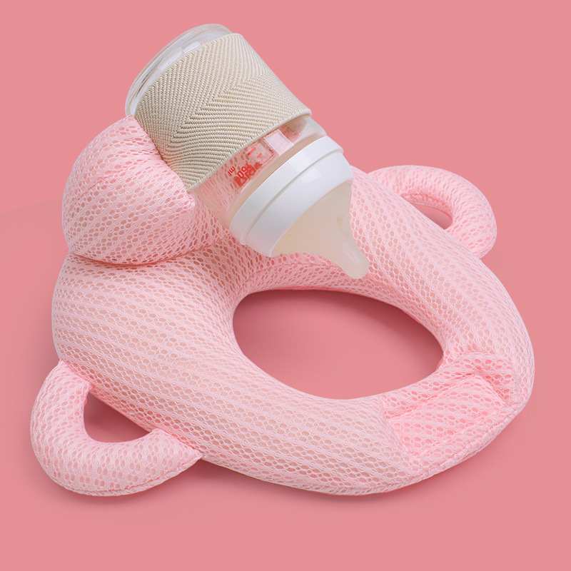 퓨어 텐셀 통기성 우유 베개 핑크 핸드헬드 스타일