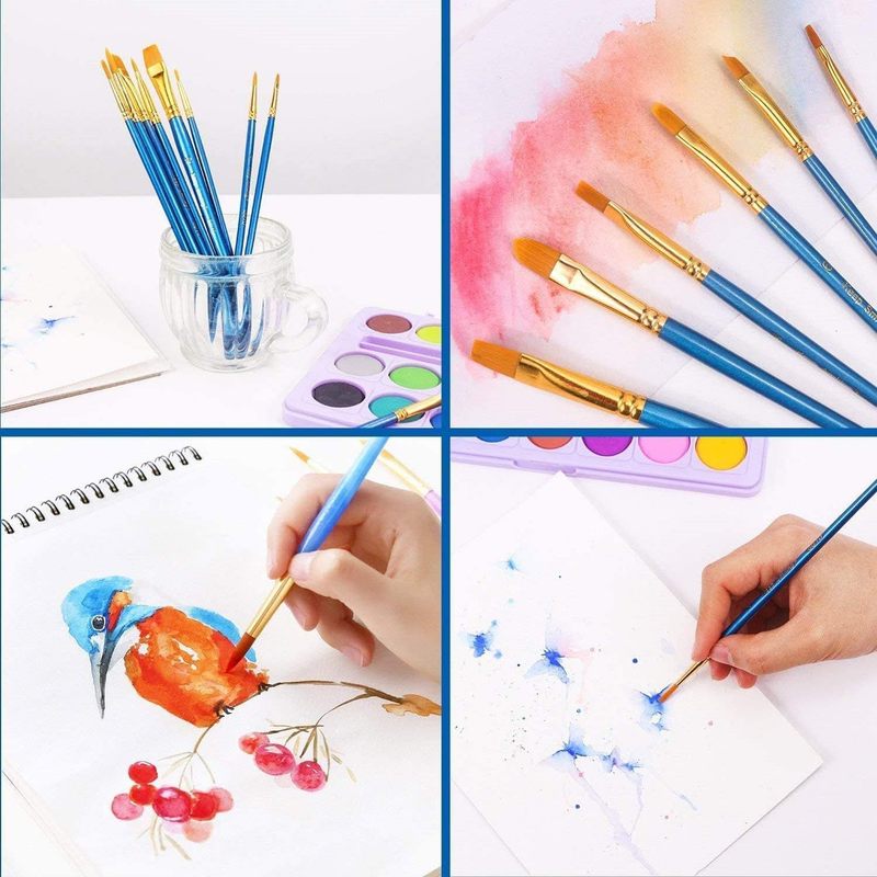 クロスボーダー 10 個油絵ブラシセットロングロッドアート絵画水彩ガッシュ絵画ブラシ油絵ブラシ工場直販|undefined