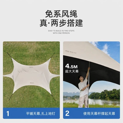 Canopy tent with thickened black: Avtomobil yan çətirləri