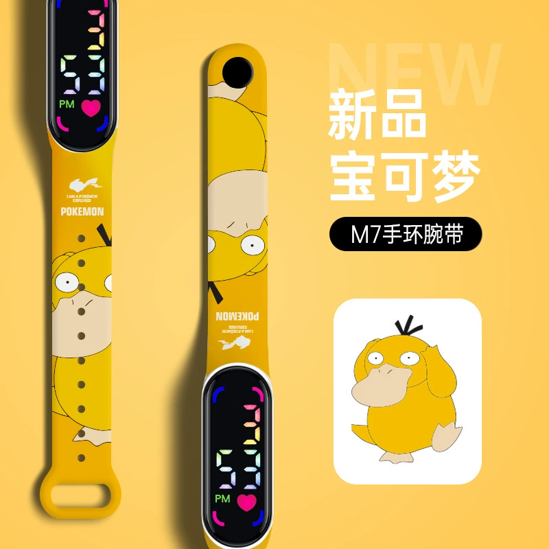 Neon waterproof electronic cartoon cute digital watch, wholesale