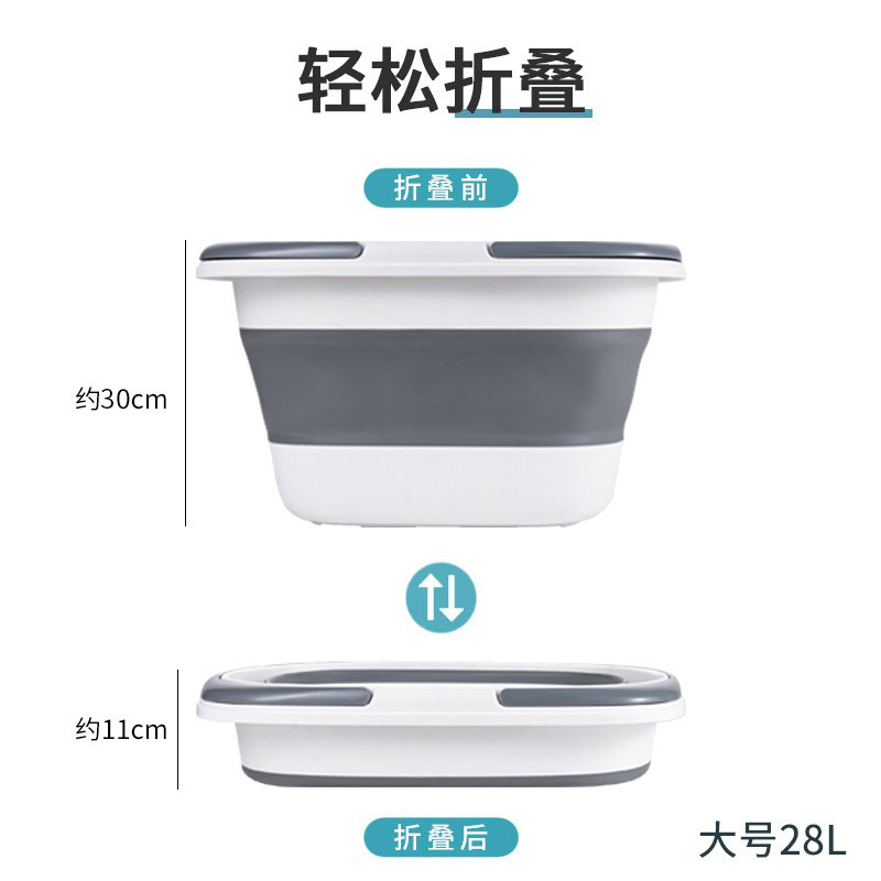 Foldable handheld plastic washbasin for home use for students for…