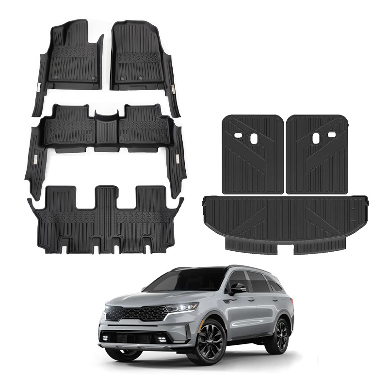 TXR para Kia Sorento Alfombrilla para coche Sorento Tpe Floor Mat Alfombrilla antideslizante especial 5D