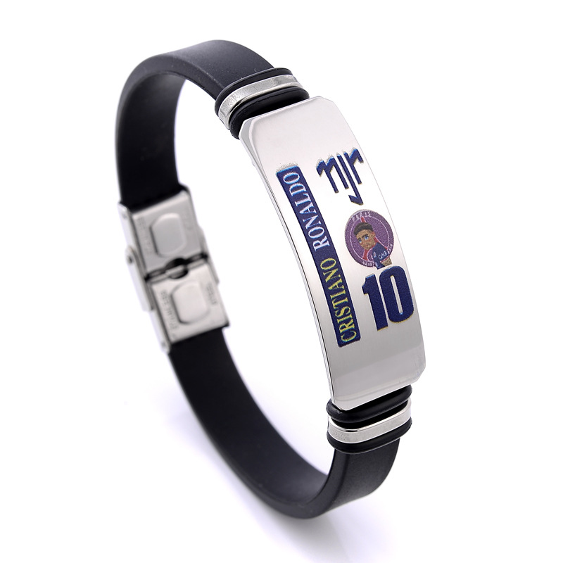 스테인레스 스틸 팔찌 (실버 컬러 사진) Neymar