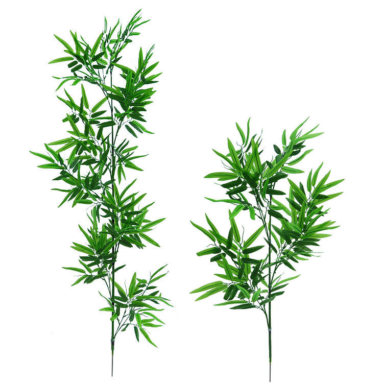 Planta de bambú artificial verde interior y exterior paisaje de plástico decorativo verde gran jardín en maceta falsa partición de bambú bonsai