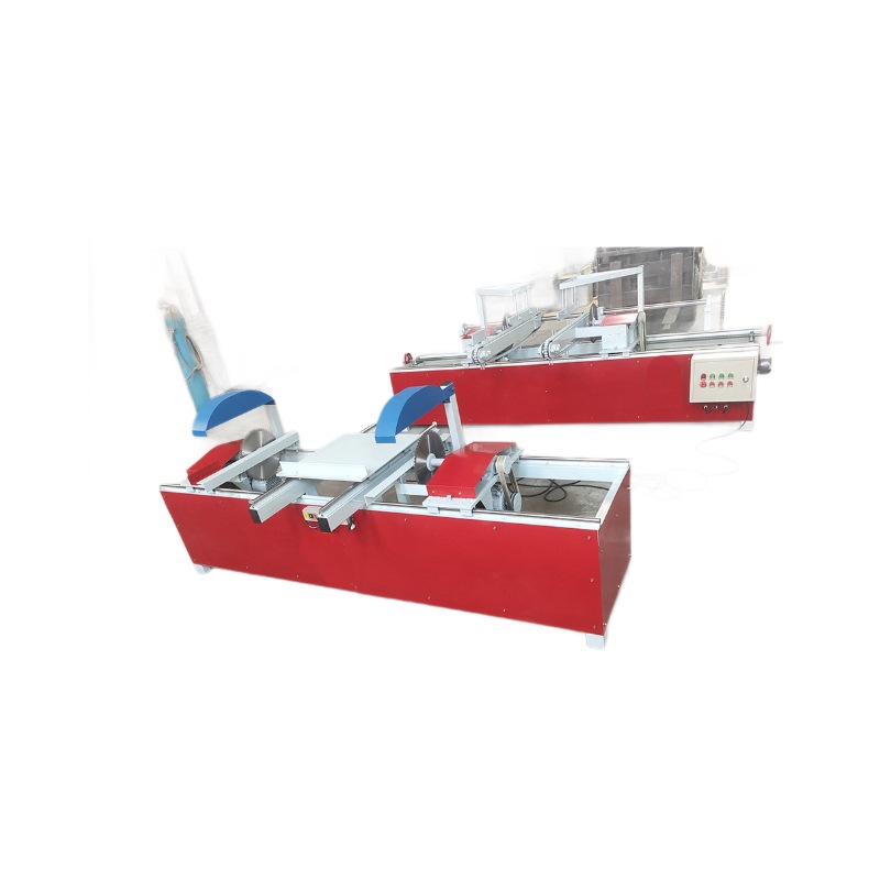 Sierra hidráulica de doble extremo de 45 grados Sierra de corte de madera automática Sierra de corte de paletas de madera cuadrada eléctrica