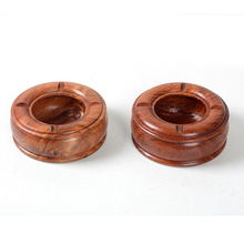 越南花梨木烟灰缸红木木质工艺品整木挖制实木桃木紫檀木手工艺