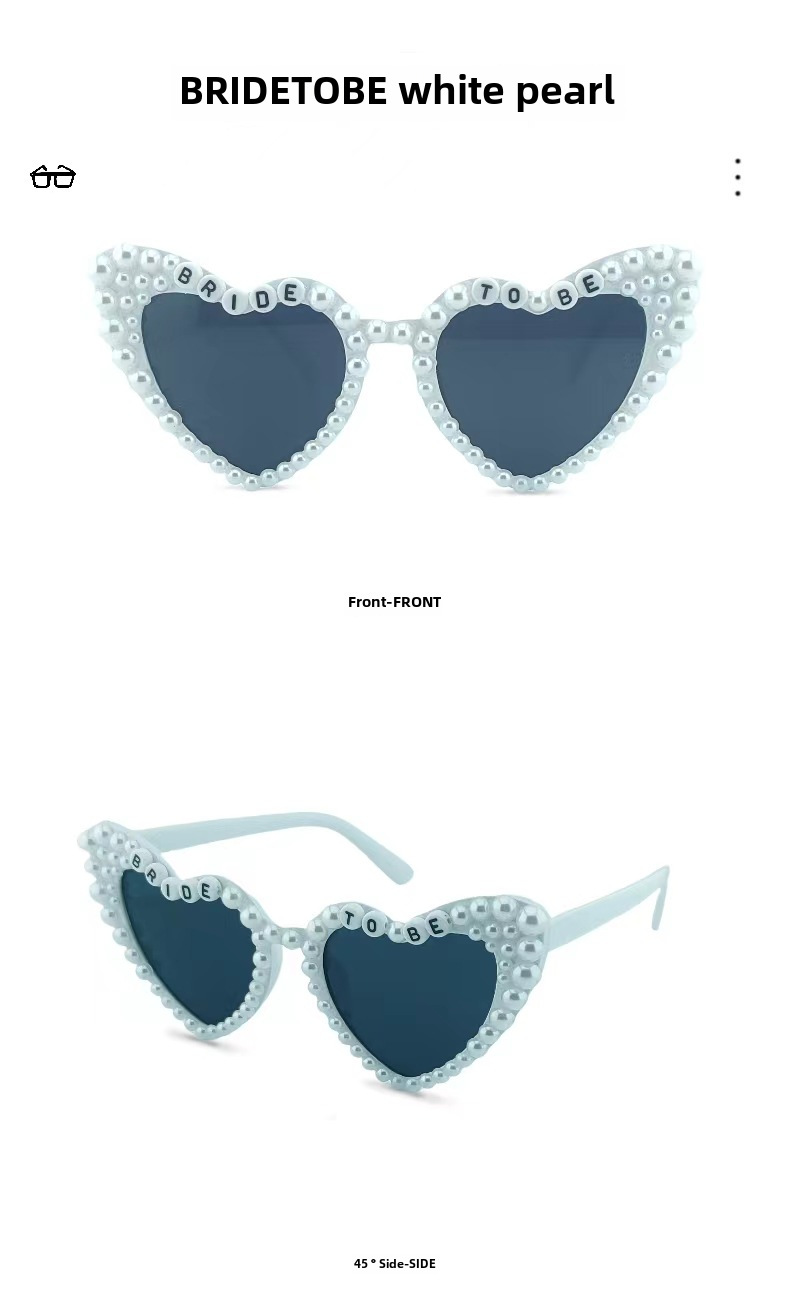 Cross-border New Wedding Sunglasses Cross-border Hot Sunglasses Women High Sense Men Summer Sunscreen Bridal Glasses Wholesale_voghion.com