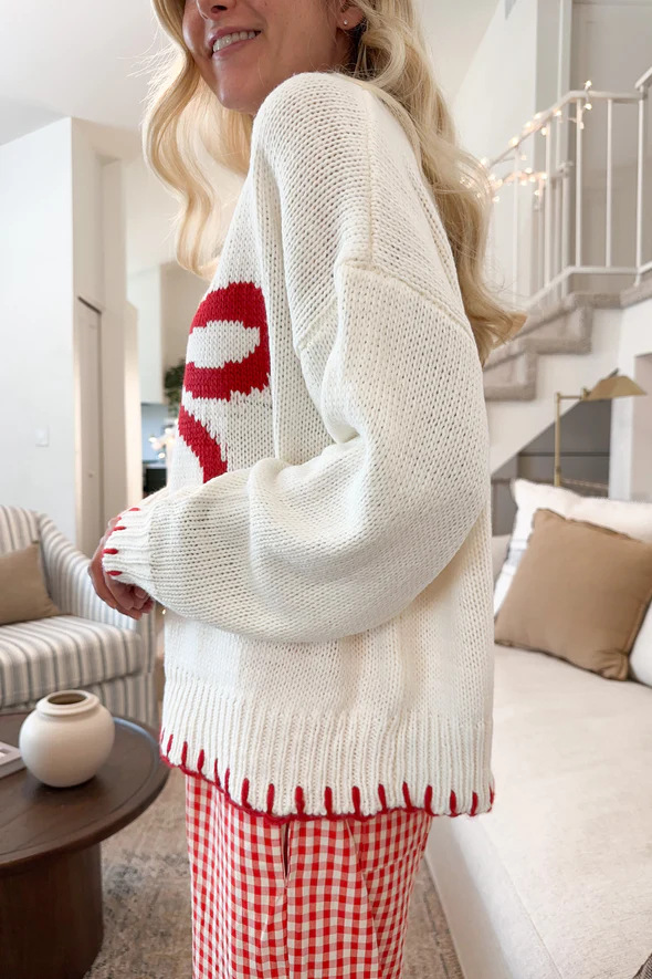 Vêtements pour femmes 2024 nouveau pull de style paresseux haut tricoté nœud jacquard vêtements d'extérieur amples pull pour femmes_voghion.com