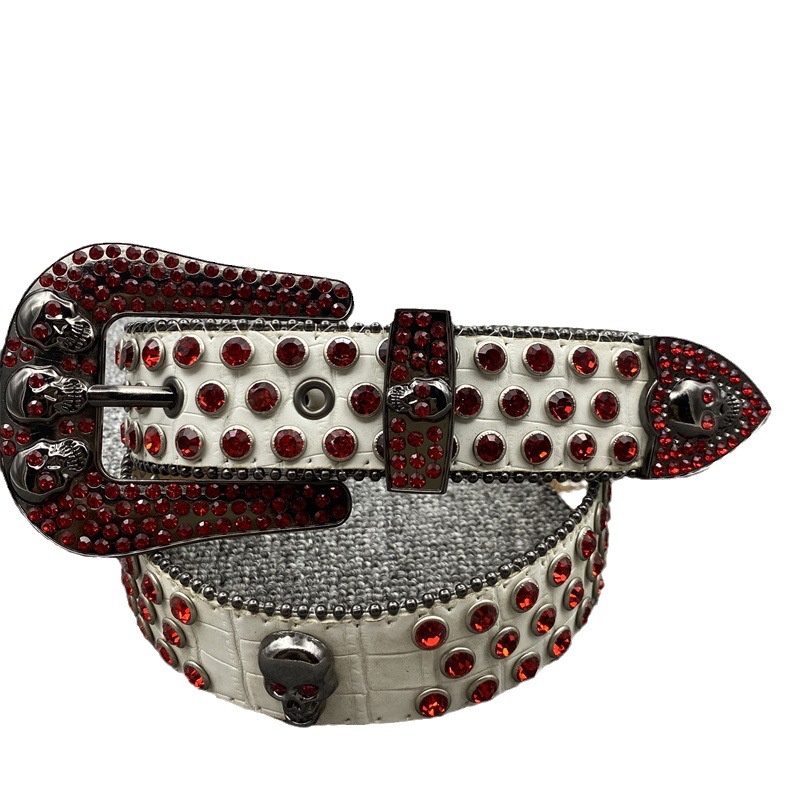 Hot selling Women's Needle Buckle European and American Style Belt, Fashionable and Versatile Decorative Belt, Full Diamond Pants Belt_voghion.com