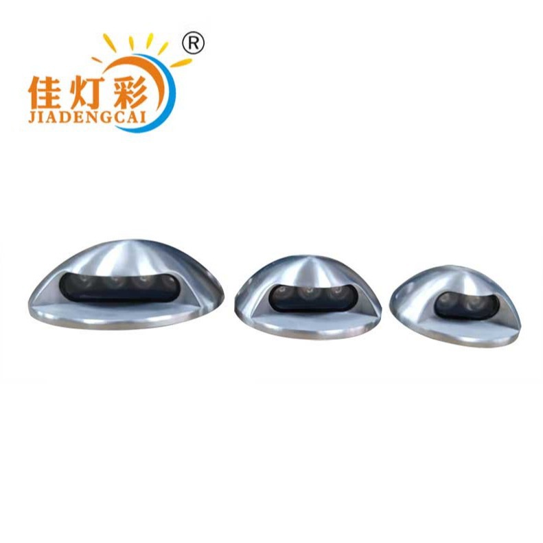 Outdoor round die-casting all stainless steel side luminous waterproof walkway light turtle shell light floor light step light