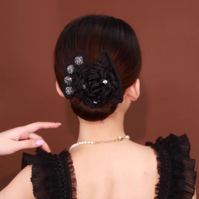 Perezoso mágico twist clip bolas de cabello con arco disco de joyas de cabello magia joyas de cabello nueve flores disco de cabello