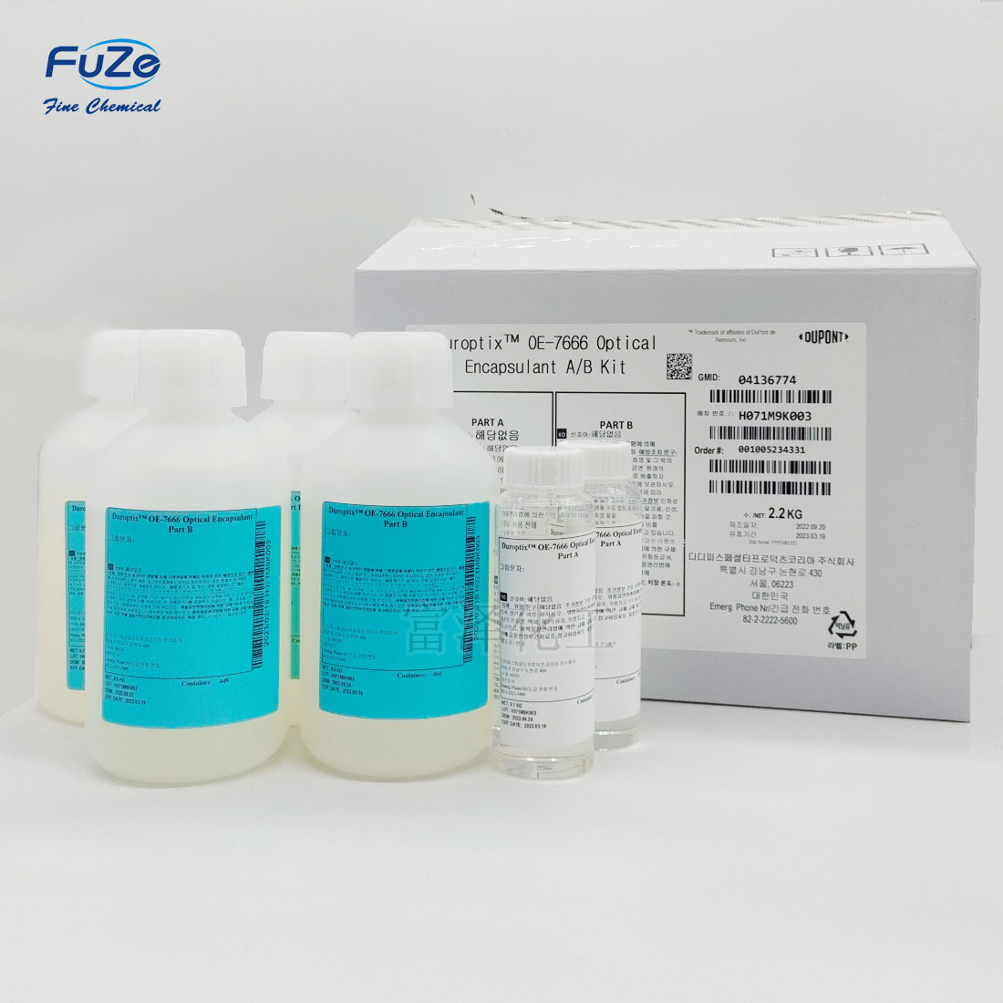 DUROPTIX LED封装胶光学胶OE7666AB OE7662 OE6550 OE8001 OE6370