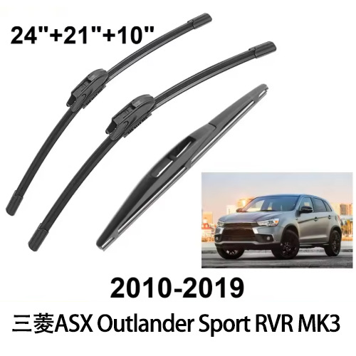 Aplicable a Mitsubishi ASX Outlander Sport RVR MK3 frontal y posterior windshield wiper blade wiper