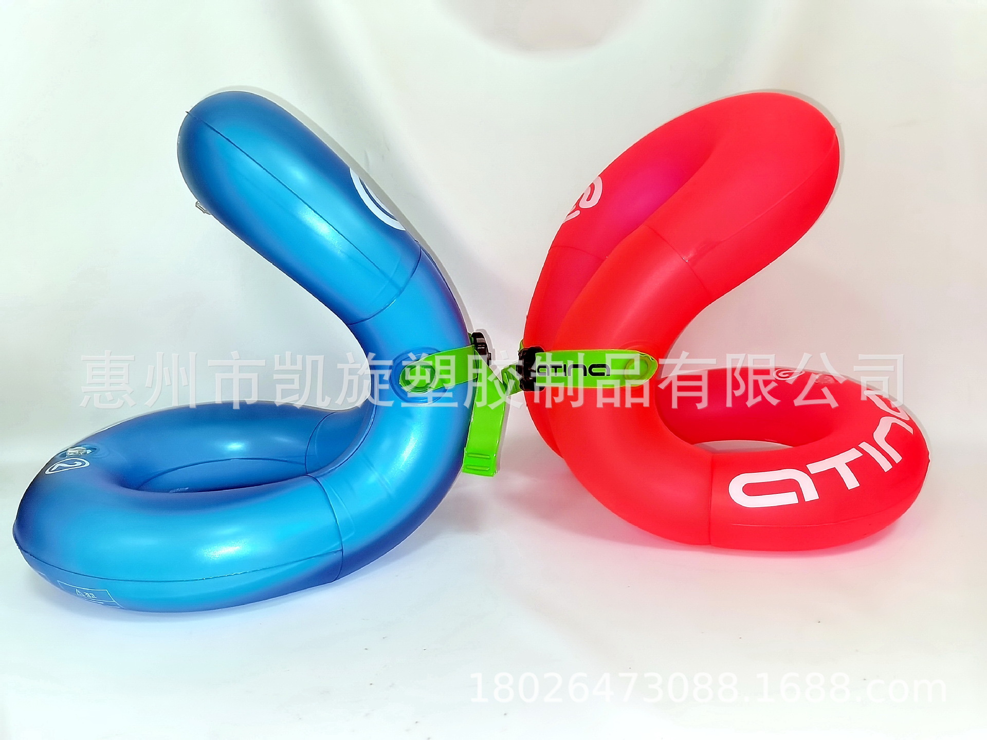源头工厂 双层气囊儿童学习游泳圈成人8字扭扭腋下圈游泳脖圈项