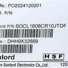혽j NƬ늸 늸 SDCL1608CR10JTDF 100NH 5% 0603Ql늸