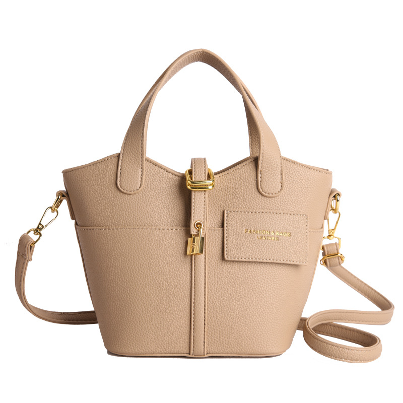 Bolso de mujer nueva moda transfronteriza de un hombro de moda alta sensación de lichi estampado ligero de lujo bolso de cesta de platos image 9
