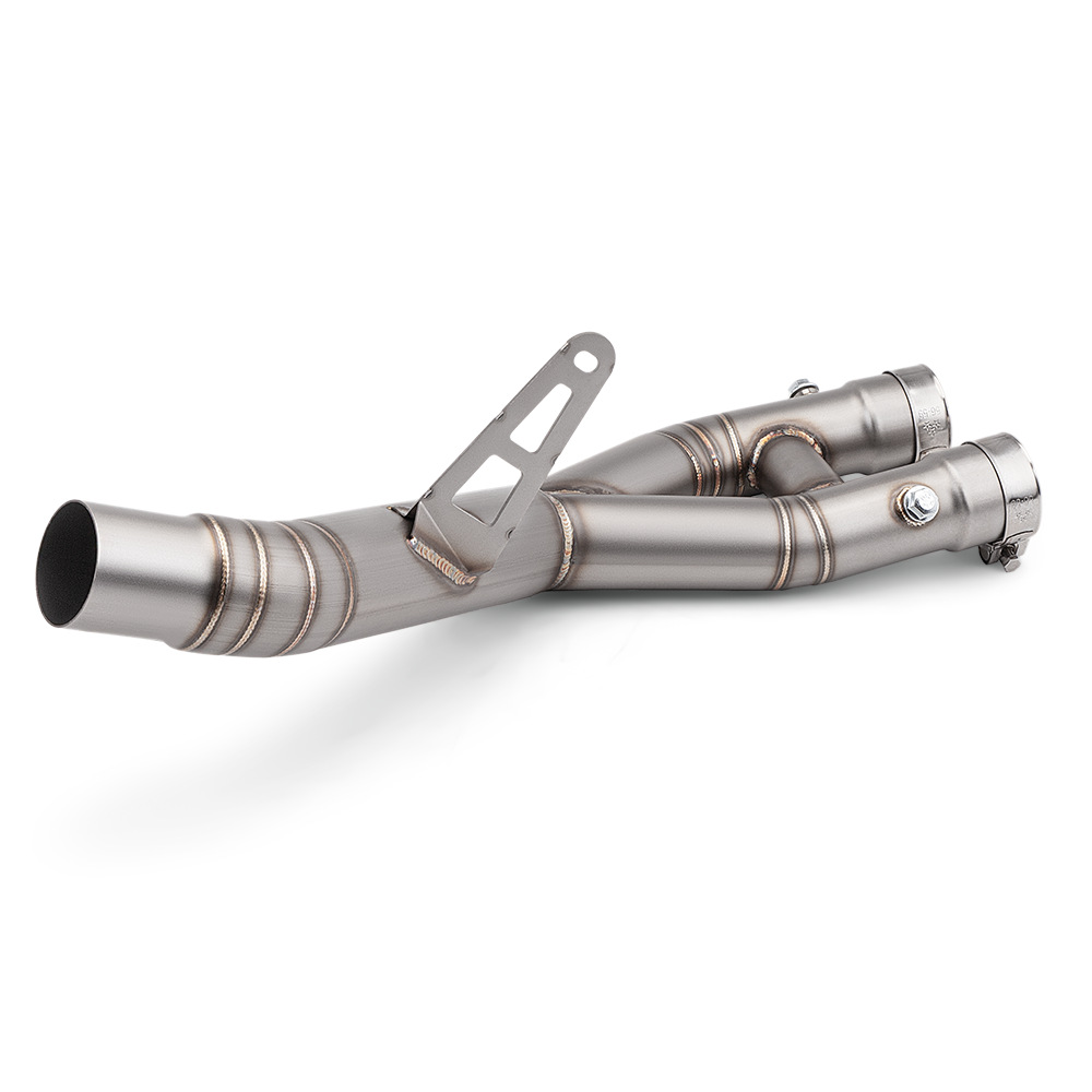 Suitable for non-destructive installation of R1 MT10 stainless steel middle exhaust pipe motorcycle locomotive modified to the original car