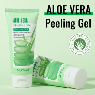 Aloe Vera Exfoliating Gel Gentle Cleansing Non-Irritating Facial Whole Body Improves Rough Skin Exfoliating Gel
