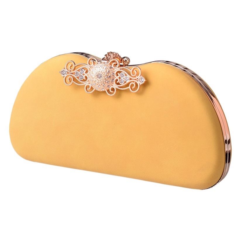 2023 nuevo bolso de noche de la PU bolsa cheongsam bolsa de moda Socialite lujo boca Bolsa de Oro moda rhinestone bolsa transfronteriza e-commerce