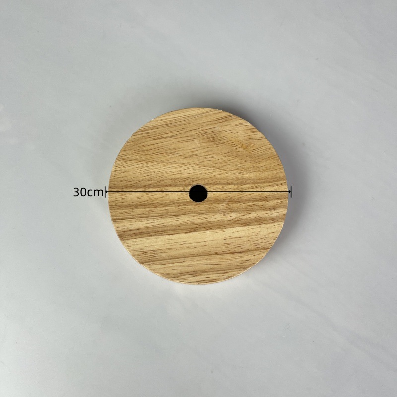Chasis redondo de madera de agujero medio de 10x2cm