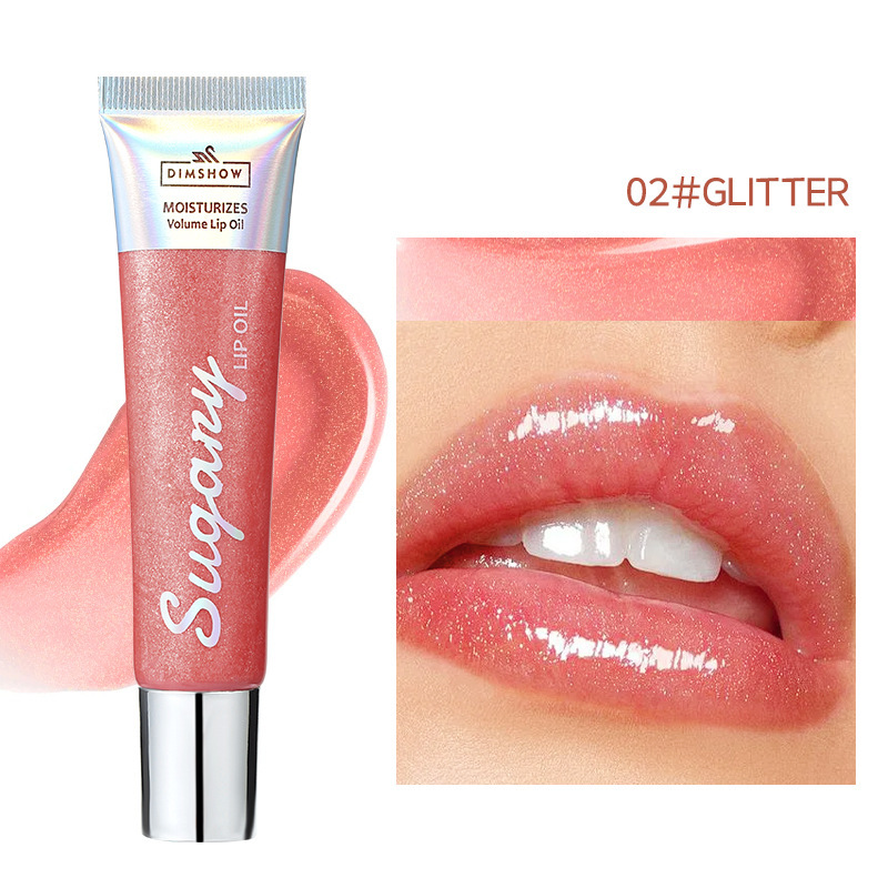 Lipgloss DIMSHOW Water Shiny Lip Pearlescent Lip Gloss hellt den Lipgloss auf_voghion.com