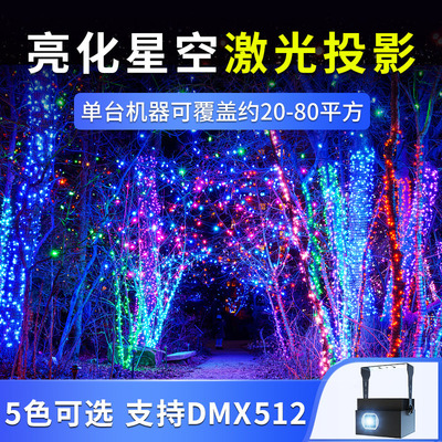 户外亮化投影灯萤火虫激光DMX512全彩星空防水草坪景观工程装饰灯|ms