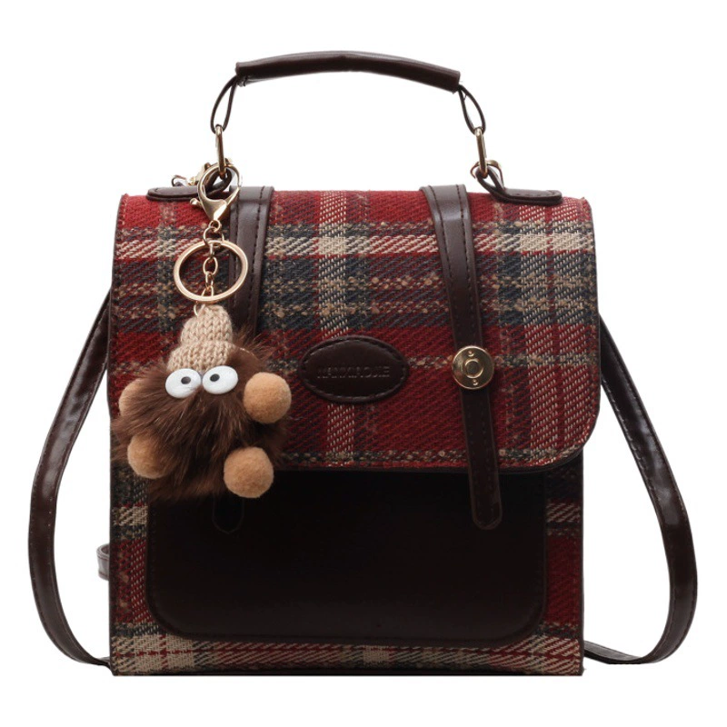 Повседневный рюкзак в британском стиле, женская новая модная сумка 2024, студенческий Универсальный дорожный маленький рюкзак