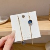 Earrings, small design fashionable silver needle, wholesale, simple and elegant design, trend of season