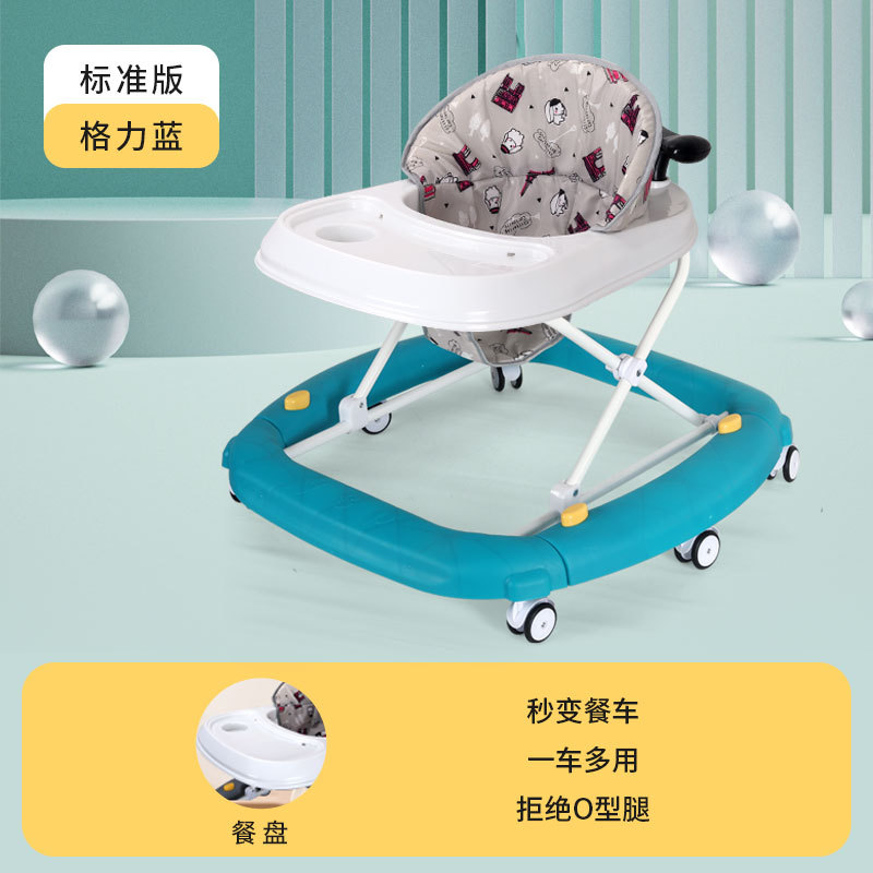 Caminante para niños iluminación de música educativa caminante para bebés un coche multiusos anti-Flip multifuncional caminante