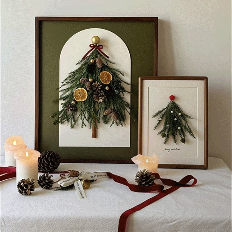 Christmas Tree DIY Solid Wood Photo Frame Decoration Atmosphere Ornaments Dried Flower Table Eternal Flower Preservation Handmade Wooden Picture Frame Christmas Tree DIY Solid Wood Photo Frame Decoration Atmosphere Ornaments Dried Flower Table Eternal Flower Preservation Handmade Wooden Picture Frame