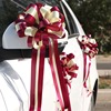 Wedding car decorate Hand Flower Coloured ribbon Bows Motorcade suit Large box-packed Amazon On behalf of Cross border