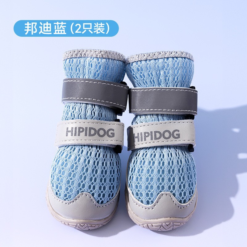 Zapatos para perros pequeños con hebilla, cubiertas de zapatos antisuciedad para perros pequeños al salir, zapatos transpirables de verano antideslizantes para mascotas Teddy Bichon