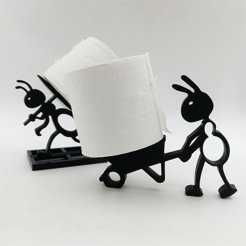 跨境热卖3d打印Ant paper roll holder蚂蚁卷纸架浴室卷纸摆件|undefined