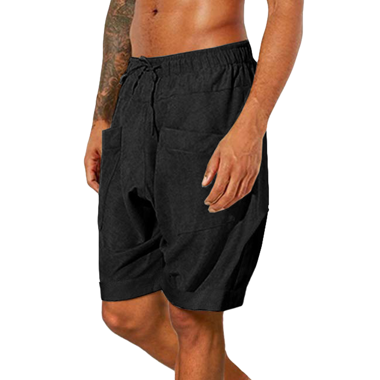 Abbigliamento da uomo Pantaloncini Pantaloni Casual Allentato Elastico in vita con coulisse Palestra Sport Cotone Bohemien con tasche_voghion.com