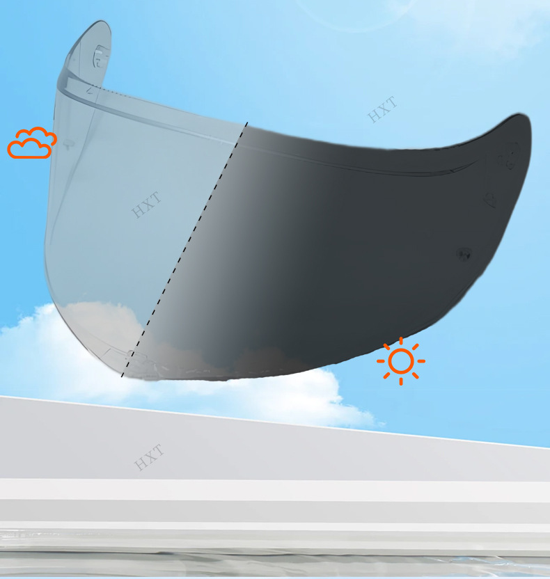 Ff808 Is Suitable for Ff808 Motorcycle Helmet Visor Lenses, Day and Night Universal Color-Changing Helmet Sun Protection Lens Accessories